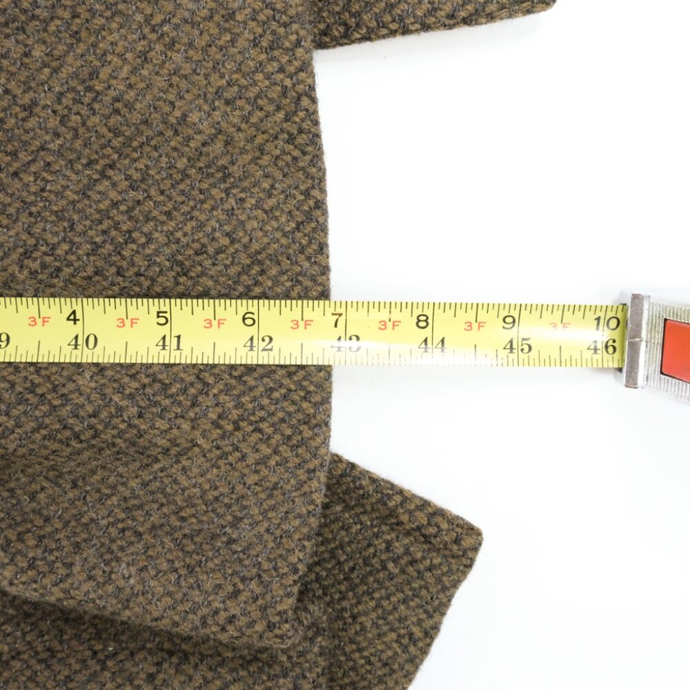 Vintage Rodex Of London Mens Size 42 Regular Tan Brown Wool Trench Coat Hidden - Picture 15 of 15